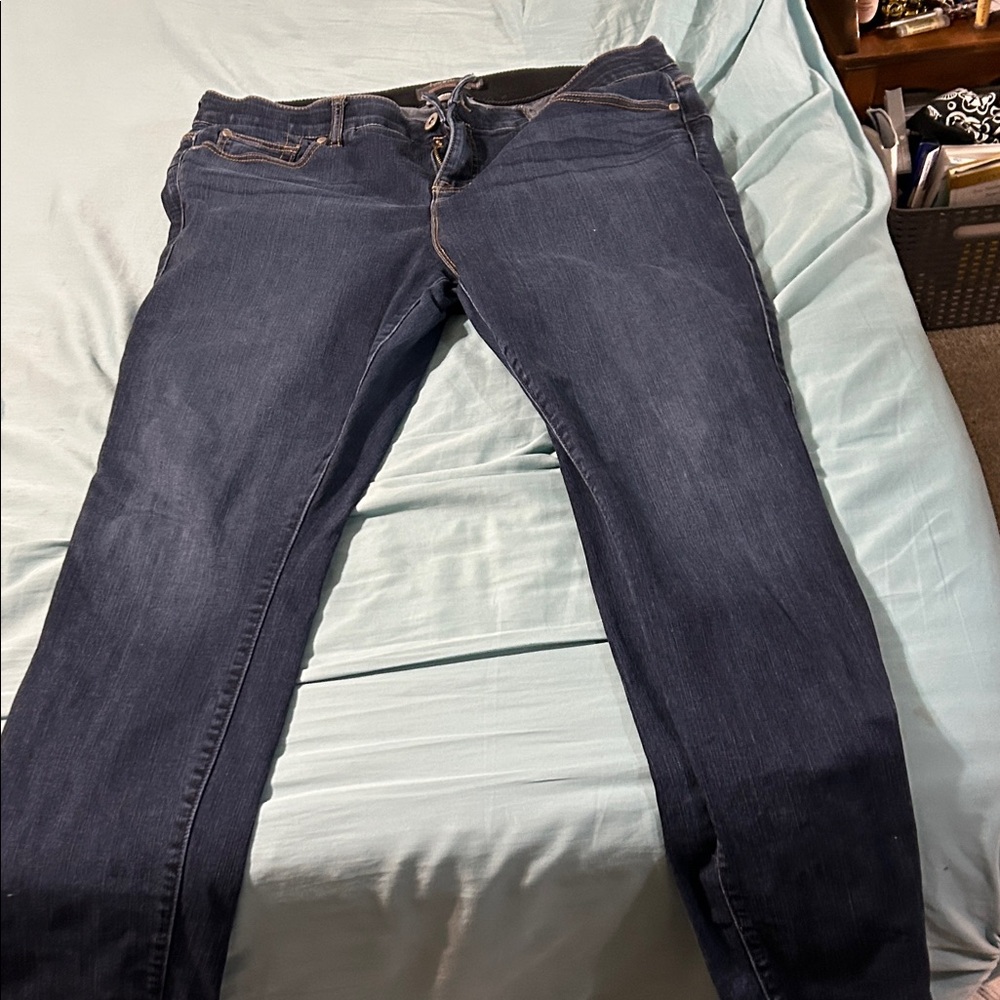 Torrid Dark Blue Skinny Jeans